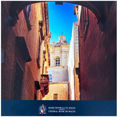2025 Malta Mdina tvirtovė UNC Euro monetų rinkinys (1)