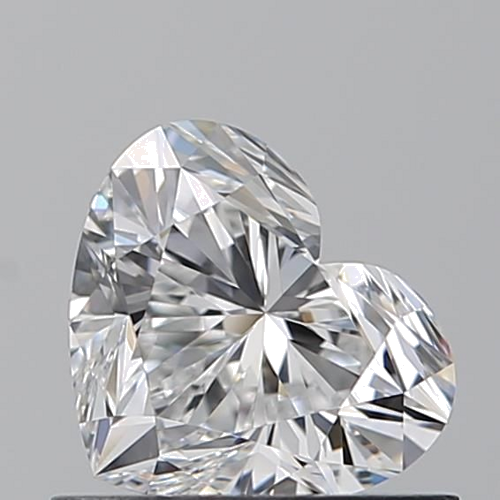 0.72 carat D-VVS2 Natūralus Heart Deimantas (1)