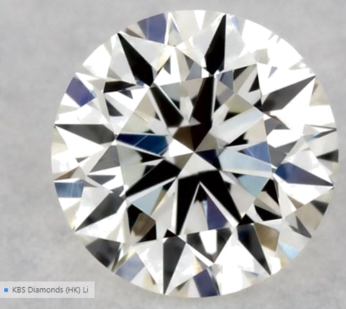 0.32 carat J-VVS1 Excellent cut Natūralus Round Deimantas (1)