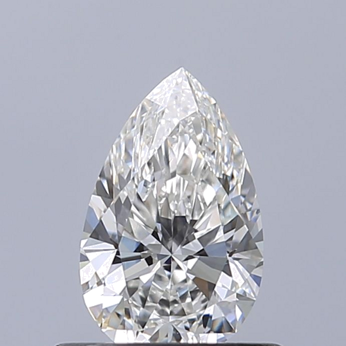 0.5 carat F-VVS1 Natūralus Pear Deimantas (1)