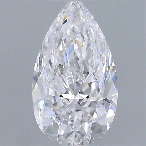 0.4 carat D-VVS2 Natūralus Pear Deimantas (1)