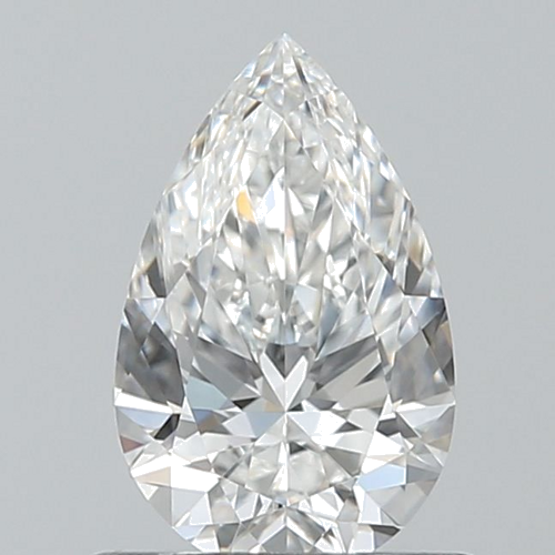 0.6 carat F-VVS1 Natūralus Pear Deimantas (1)