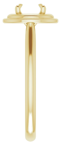 Sužadėtuvių Žiedas „Solitaire“ 585 Geltonojo Aukso Round 5.8mm (4)