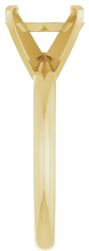 Sužadėtuvių Žiedas „Knife-Edge“ 14k yellow gold Oval 10mm x 8mm (4)