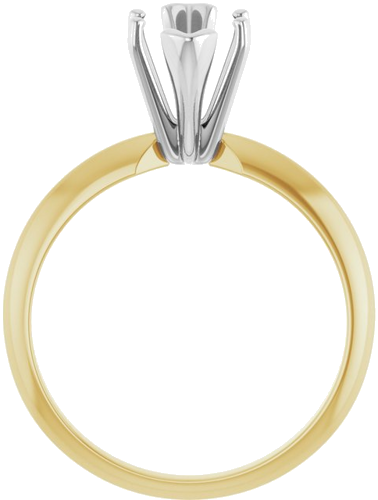 Sužadėtuvių Žiedas „V-End Light Solitaire“ 585 Baltojo Ir Geltonojo Aukso Marquise 12mm x 5.5mm (2)