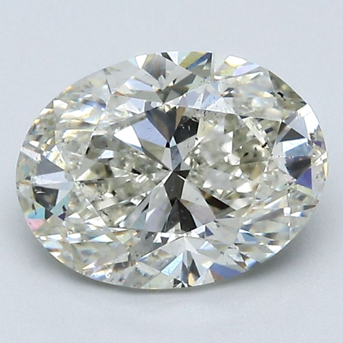2.01 carat K-SI1 Natūralus Oval Deimantas (1)