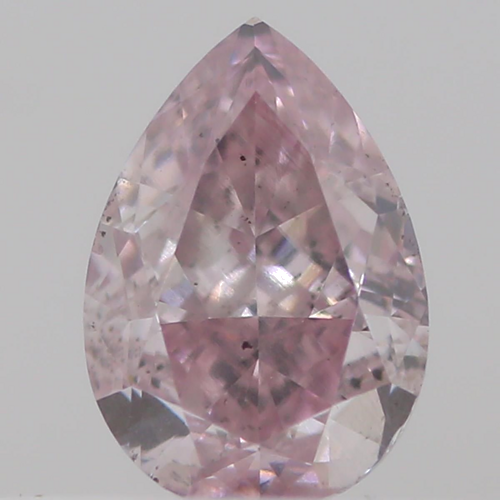 0.31 carat Fancy  Pink-SI2 Natūralus Pear Deimantas (1)