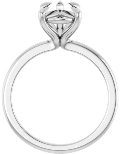 Sužadėtuvių Žiedas „Claw-Prong Solitaire“ 14k white gold Pear 12mm x 7.5mm (2)