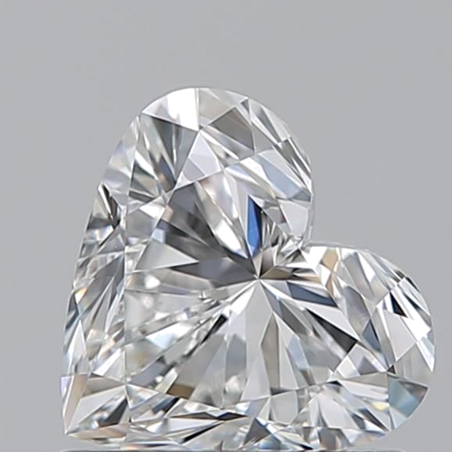 0.91 carat F-VVS2 Natūralus Heart Deimantas (1)