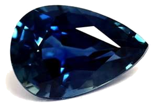 0.58 carat BLUE Pear Safyras (1)