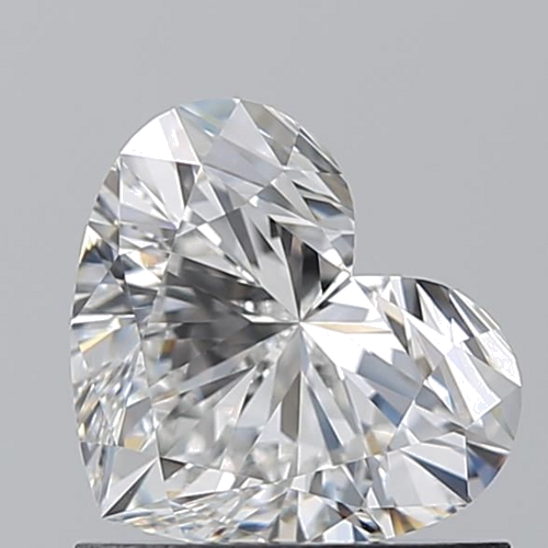 0.9 carat F-VS1 Natūralus Heart Deimantas (1)
