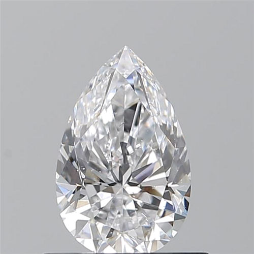 0.7 carat D-SI1 Natūralus Pear Deimantas (1)