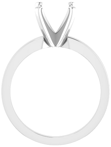 Sužadėtuvių Žiedas „Solitaire“ 585 Baltojo Aukso Square 6mm (2)