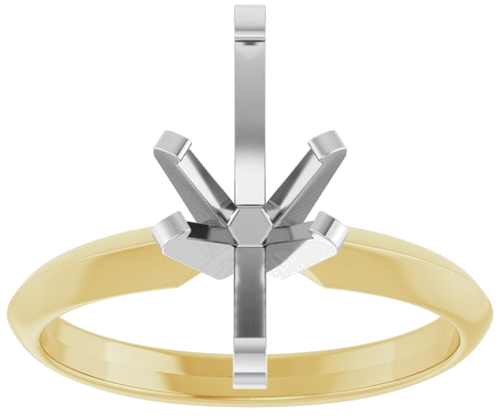 Sužadėtuvių Žiedas „Solitaire“ 14k yellow/white gold Marquise 12mm x 6mm (3)