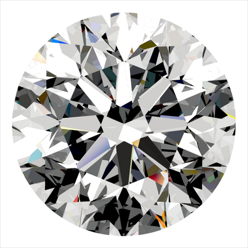0.41 carat H-VVS2 Very Good cut Natūralus Round Deimantas (1)