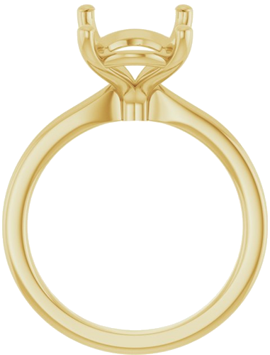 Sužadėtuvių Žiedas 14k yellow gold Elongated Cushion 14mm x 10mm (2)