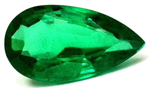 2.24 carat GREEN Pear Smaragdas (1)