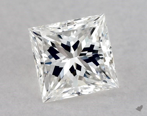 0.5 carat F-VVS2 Natūralus Princess Deimantas (1)