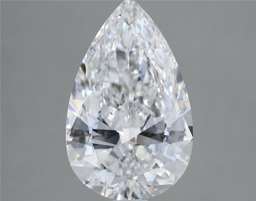 2.4 carat D-VS1 Natūralus Pear Deimantas (1)