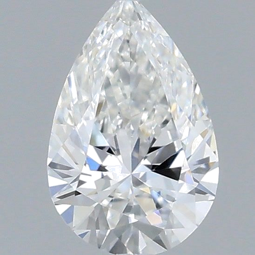 0.31 carat F-VVS2 Natūralus Pear Deimantas (1)