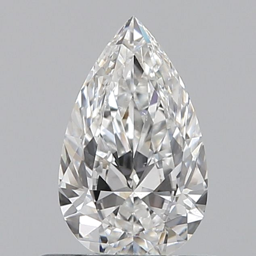 0.5 carat F-VS2 Natūralus Pear Deimantas (1)