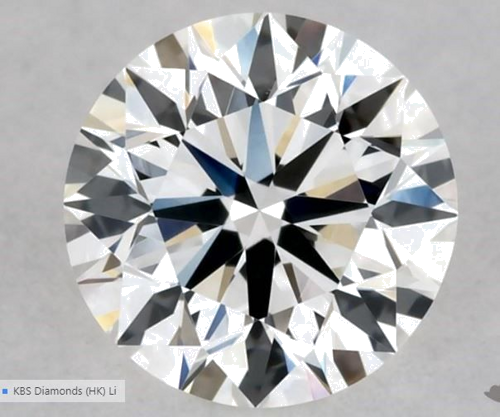 0.54 carat H-VVS2 Excellent cut Natūralus Round Deimantas (1)