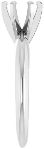 Sužadėtuvių Žiedas „Solitaire“ 14k white gold Round 5.8mm (4)