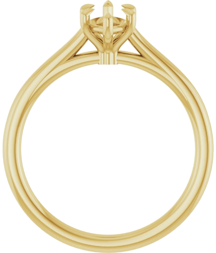 Sužadėtuvių Žiedas „Claw-Pong“ 14k yellow gold Marquise 9mm x 4.5mm (2)