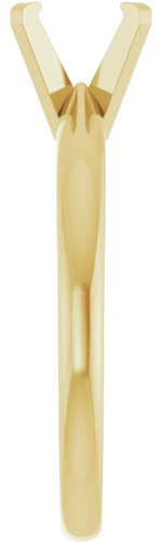 14K Yellow 7 x 5 mm Oval Solitaire Engagement Ring Mounting (4)