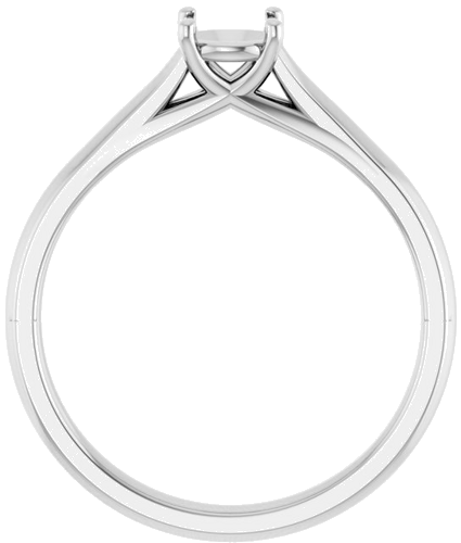 14K White 5.2 mm Round Solitaire Engagement Ring Mounting (2)