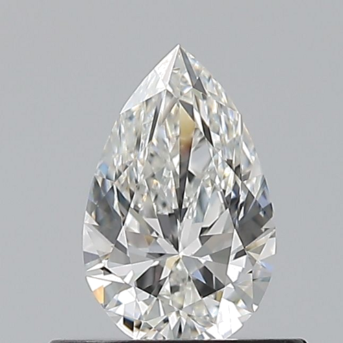 0.5 carat G-VS1 Natūralus Pear Deimantas (1)