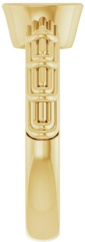 Sužadėtuvių Žiedas „Solitaire“ 585 Geltonojo Aukso Oval 7mm x 5mm (4)