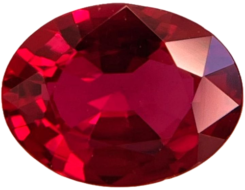 1.21 carat RED Oval Rubinas (1)