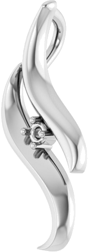 Pakabukas „Bypass Family“ 585 Baltojo Aukso Round 1.5mm (2)