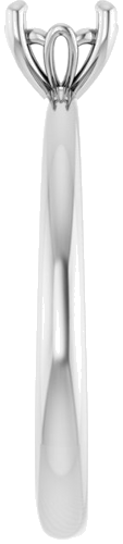 Sužadėtuvių Žiedas 14k white gold Round 5.2mm (4)