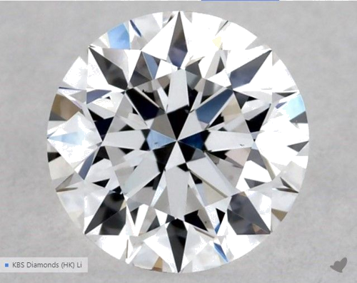 0.5 carat D-VS2 Excellent cut Natūralus Round Deimantas (1)