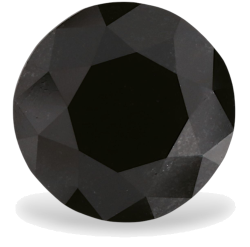 1.7 carat Fancy Black-VVS2 Excellent cut Natūralus Round Deimantas (1)