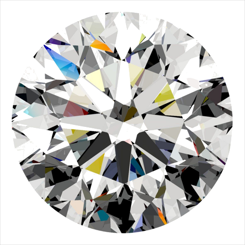 0.4 carat D-VVS2 Very Good cut Natūralus Round Deimantas (1)