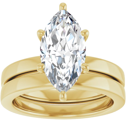 Sužadėtuvių Žiedas „Solitaire“ 14k yellow gold Marquise 14mm x 7mm (8)