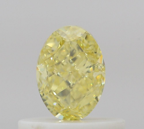 0.5 carat Fancy Yellow-VS1 Natūralus Oval Deimantas (1)