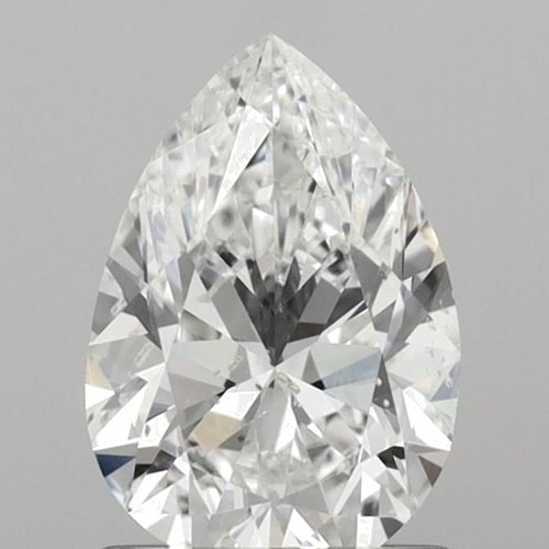 1.0 carat F-SI2 Natūralus Pear Deimantas (1)