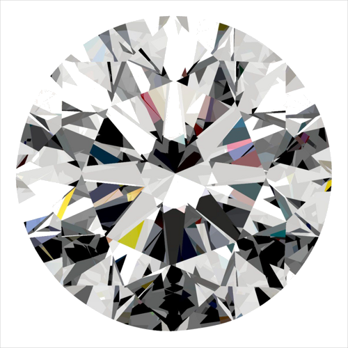 0.35 carat E-VS2 Excellent cut Natūralus Round Deimantas (1)