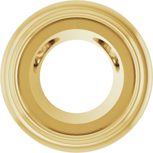 Pakabukas „Bezel-Set Solitaire“ 14k yellow gold Round 5.2mm (1)