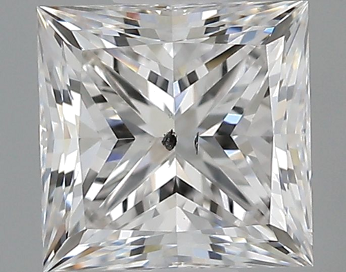 0.6 carat E-SI2 Natūralus Princess Deimantas (1)