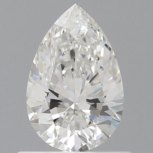 0.6 carat F-VVS1 Natūralus Pear Deimantas (1)