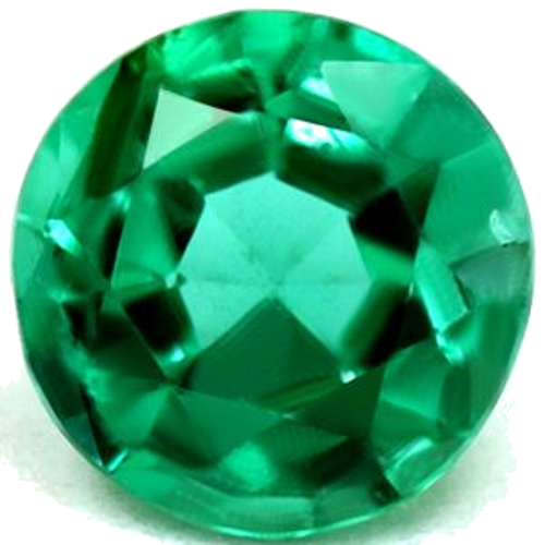 0.41 carat GREEN Round Smaragdas (1)