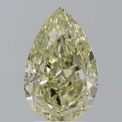 2.51 carat Fancy Brownish Greenish Yellow-VVS2 Natūralus Pear Deimantas (1)