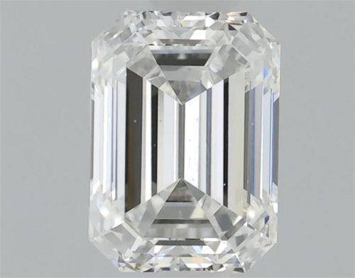 0.41 carat F-SI1 Natūralus Emerald Deimantas (1)