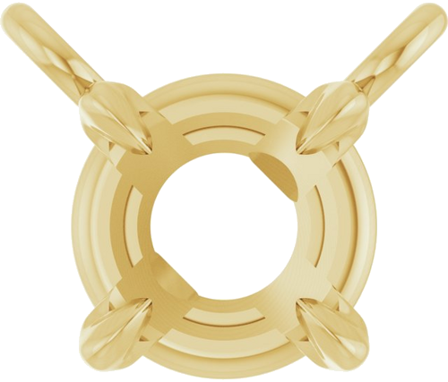 Pakabukas „Solitaire Claw-Prong“ 585 Geltonojo Aukso Round 4mm (1)