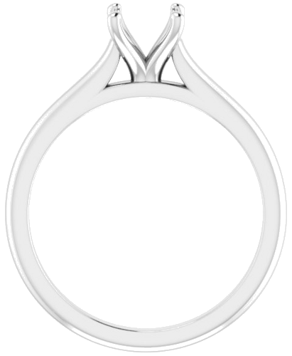 Sužadėtuvių Žiedas „Solitaire“ 585 Baltojo Aukso Round 6mm (2)